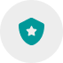 Blue shield icon with a white star in the center.